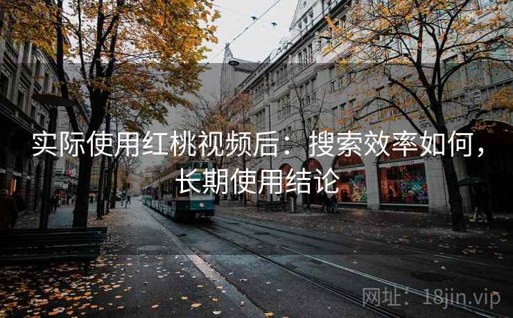 实际使用红桃视频后:搜索效率如何,长期使用结论 实际使用红桃视频后:搜索效率如何,长期使用结论