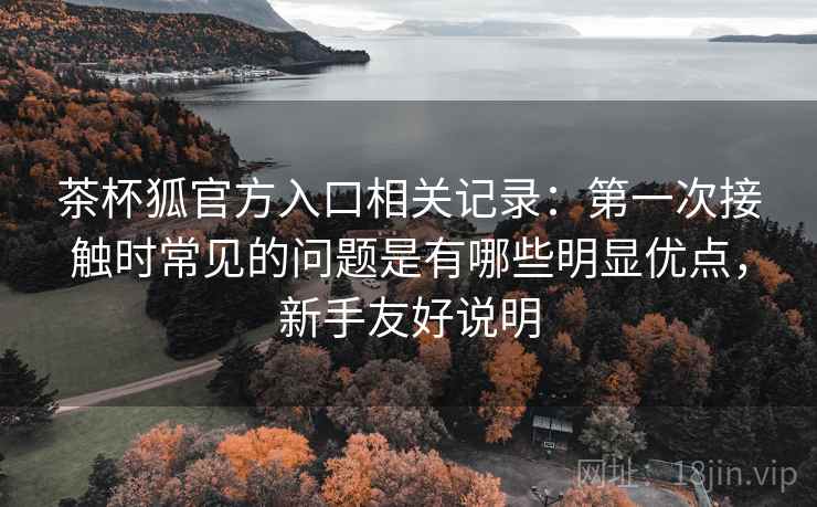茶杯狐官方入口相关记录：第一次接触时常见的问题是有哪些明显优点，新手友好说明