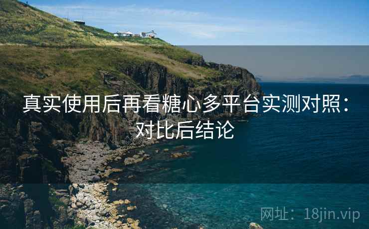 真实使用后再看糖心多平台实测对照：对比后结论