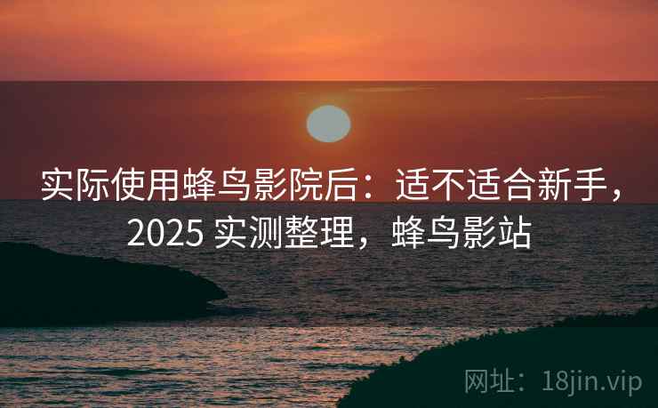 实际使用蜂鸟影院后：适不适合新手，2025 实测整理，蜂鸟影站